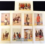 India & Punjab - Nine original colour plates from The Armies of India 1911 painted by Major A.C.