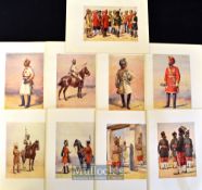 India & Punjab - Nine original colour plates from The Armies of India 1911 painted by Major A.C.