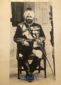 India - Original Photo of the Maharaja of Patiala Bhupinder Singh, Savoy hotel London England.