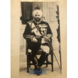 India - Original Photo of the Maharaja of Patiala Bhupinder Singh, Savoy hotel London England.