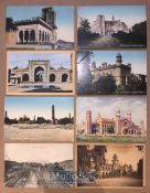 India - Collection of 8x postcards of Lahore Punjab - Views include Shish mahal, royal mosque,