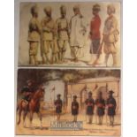 India – c1900s 2x Types of Indian army postcards showing 19th Punjabi’s & Hodsons horse. From the ‘