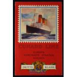 Cunard Line - Europe To United States And Canada By 3rd Class. Circa early 1920s Brochure A Large