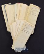 France – Mid 19th century Confolen Related Documents many marked Vente, with Timbre Royal Stamp,