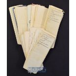 France – Mid 19th century Confolen Related Documents many marked Vente, with Timbre Royal Stamp,