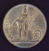 Scarce Giant Crystal Palace Medallion 1851 Obverse; The Crystal Palace with Portraits of Queen