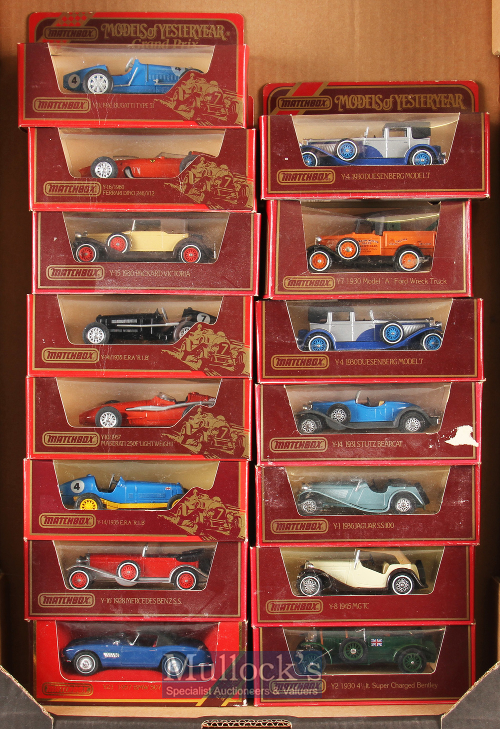 Matchbox Models of Yesteryear Diecast Toy Selection including a variety of models such as Y2 1930