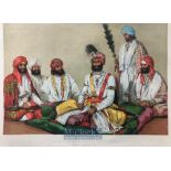 India & Punjab – Raja Jowahar Singh a fine antique coloured Chromolithograph after William Carpenter