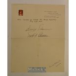 Capt. Ernst A. Lehmann Signed Note – inscribed ‘Over London on board the Graf Zeppelin July 3rd