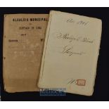 1901 Emilio Bacardi-signed string-bound manuscript - a group of documents relating to the service of