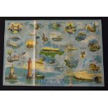 C.1900s A New Game Of A Voyage Through The Clouds “Zeppelin Board Game” (Probably printed in Bavaria
