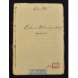 1901 Emilio Bacardi-signed string-bound manuscript entitled "Vigilante" from the time of the U.S.