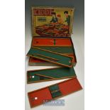 1930s Kiddi-Golf Nine Hole Table Top Game set - in makers original box with hinged lid c/w with