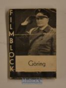 WWII Herman Göring ‘Filmblock’ Flciker Book depicts him saluting^ in black and white^ crease to