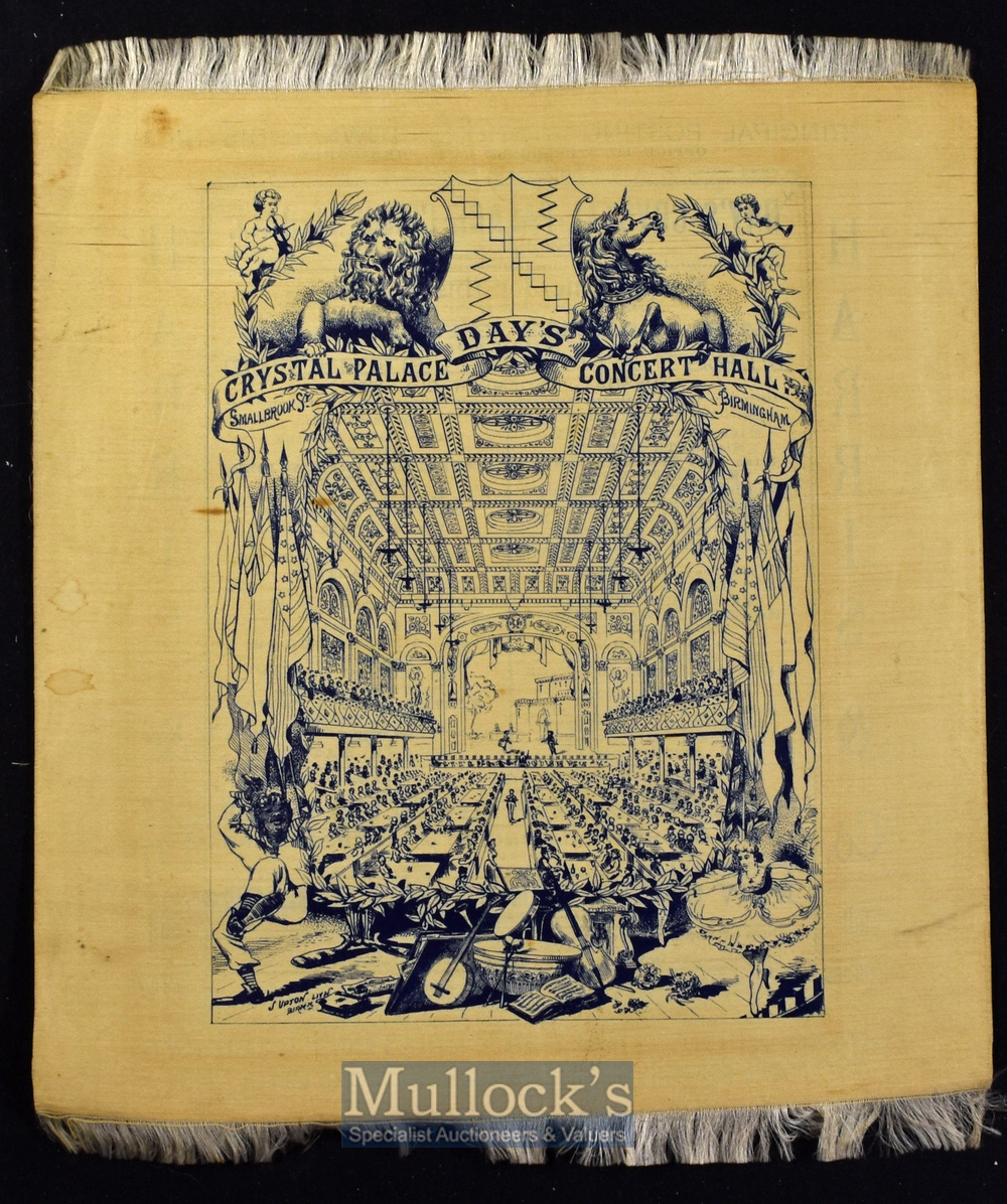 Birmingham - Day’s Crystal Palace of Varieties^ In Small brook Street Beautiful Double Sided Silk