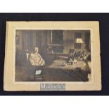 WWII Adolf Hitler Signed Photograph depicted in civilian clothes sat^ signed and ink to the front