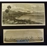 India - Bombay - Two 19th Century view of Bombay to include General View of Bombay from Malabar Hill