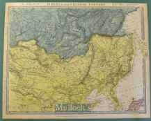 China - Coloured Map of Siberia and Chinese Tartary by Piadisehev-J. Arrowsmith published by the