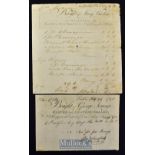 Early Bill - Bought of George Jennings^ Glover and Leather Seller^ No. 126^ opposite the East of