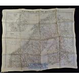 Raf Silk Escape Map - Scandinavia And The Baltic^ Circa 1942 Showing Murmansk^ Hamburg & Leningrad