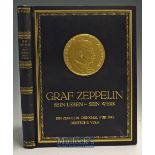 Zeppelin - Denkmal^ fur das Deutsche Volk’ Prof. Dr. Ludwig Fischer^ ND - A very imposing large Book