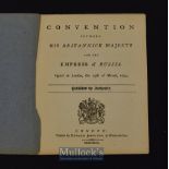 Russia - Convention Between His Britannic Majesty And The Empress Of Russia 1793 An 8 page