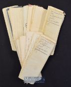 France – Mid 19th century Confolen Related Documents many marked Vente^ with Timbre Royal Stamp^