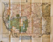 USA Map - 1881 Progress Map of the US Geographical Survey-West of the 100th Meridian to accompany