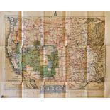 USA Map - 1881 Progress Map of the US Geographical Survey-West of the 100th Meridian to accompany