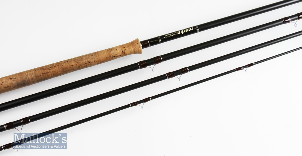 Fine Merlin Made in England (Bruce & Walker Merlin Series) 15ft 4pc carbon salmon fly rod - line