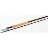 Good Hardy Richard Walker Reservoir Superlite fly rod – 9ft 3in 2pc - line 7/8#^ with matching