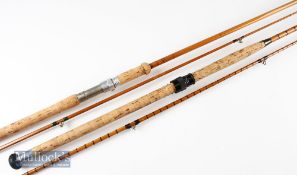 Hardy Alnwick and Malloch Perth split cane salmon spinning rods (2) - The Hardy “The Marksman”8ft
