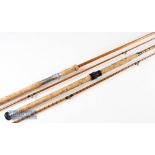 Hardy Alnwick and Malloch Perth split cane salmon spinning rods (2) - The Hardy “The Marksman”8ft