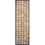 Set of re-issued Cope’s Golfing cigarette cards – all mounted framed and glazed – overall