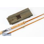 Fine Hardy is England “The No.1 LRH Spinning” Palakona rod serial no H23747 (1955) – 9ft 6in 2pc