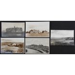 Collection of different Views of Old Troon Golf Club postcards and The Marine Hotel (5) – the