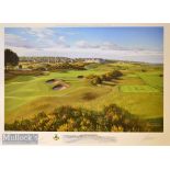 2007 Padraig Harrington Champion Golfer of The Year signed Graeme Baxter Print – played over the