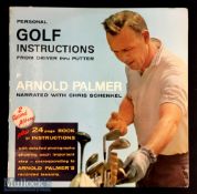 Arnold Palmer “Personal Golf Instructions from Driver thru Putter” double LP album c/w 24p