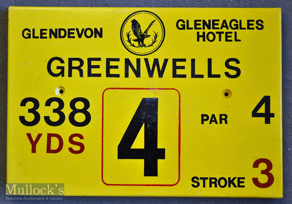 11x Gleneagles Hotel ‘Glendevon’ Golf Course Tee Plaques to incl Hole 2 ‘Thristle Taps’^ Hole 3 ‘ - Image 3 of 11