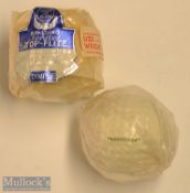 2x wrapped golf balls - Spalding Needled Top-Flite dimple cellophane paper wrapped golf ball c/w