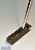 Scarce Ping I-A flag ship rectangular centre shaft putter – with double slotted sole showing the