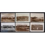 Interesting collection of Turnberry golfing scene real photograph glossy postcards from the 1930