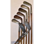 Collection of various Scottish^ Irish and other makers golf irons (8) – 2x Tom Stewart incl