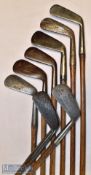 Collection of various Scottish^ Irish and other makers golf irons (8) – 2x Tom Stewart incl