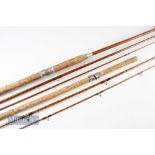 2x good split cane Avon/Match Rods – good Chapman Style Avon 10ft 3in 2pc with detachable cork