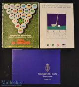 3x interesting Amateur Golf Tournament programmes to incl 1975 The R&A Commonwealth Trophy