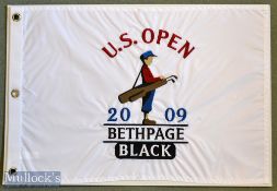 2009 US Open Golf Championship embroidered pin flag – played at Bethpage Black won by Lucas Glover -