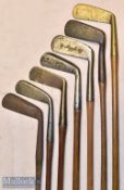 Various mixed metal and brass blade golf putters (7) – Argyle straight blade et al the rest
