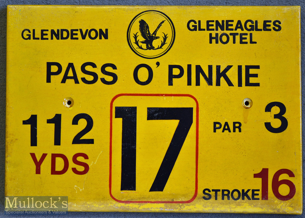 11x Gleneagles Hotel ‘Glendevon’ Golf Course Tee Plaques to incl Hole 2 ‘Thristle Taps’^ Hole 3 ‘ - Image 11 of 11