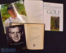 Montgomery^ Colin signed golf books – signed - “The Real Monty-The Autobiography” 1st ed ‘02